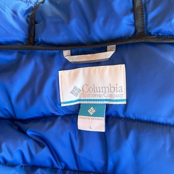 Columbia 🎉HP🎉🎆Sale🎆black and blue hooded insulated jacket - Picture 8 of 12